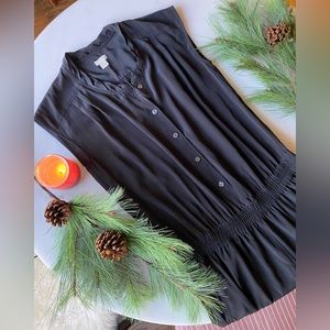 J Crew black button down jumpsuit size 4